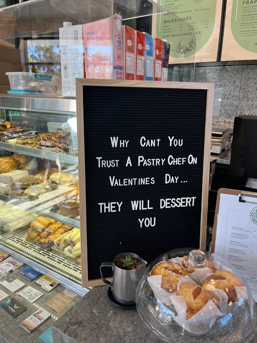 Menu, Ashby Coffee House