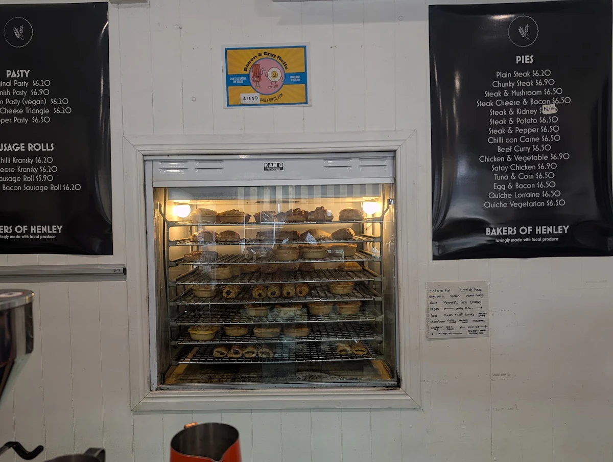 Menu, Bakers of Henley
