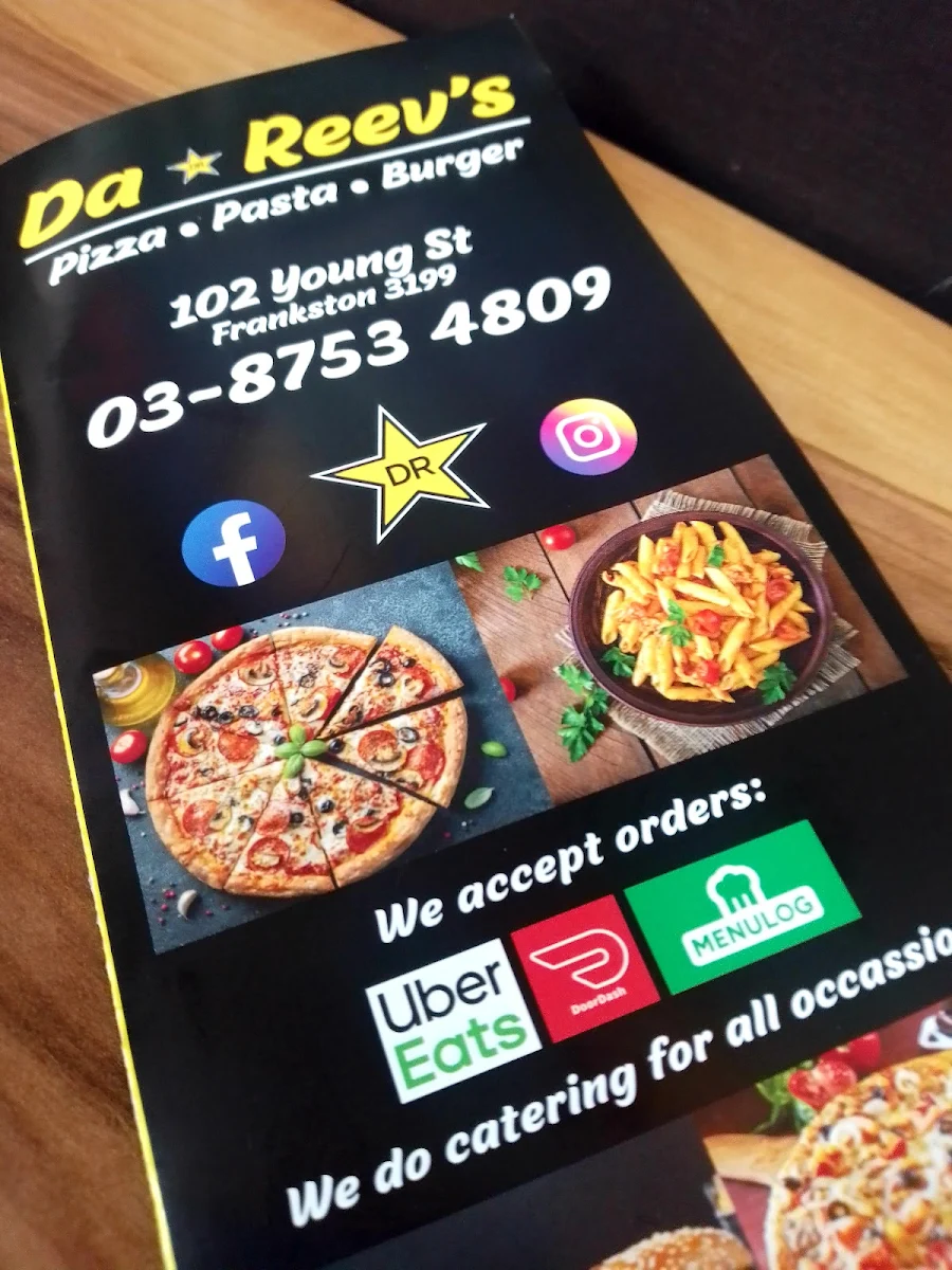 Menu, Da Reev's