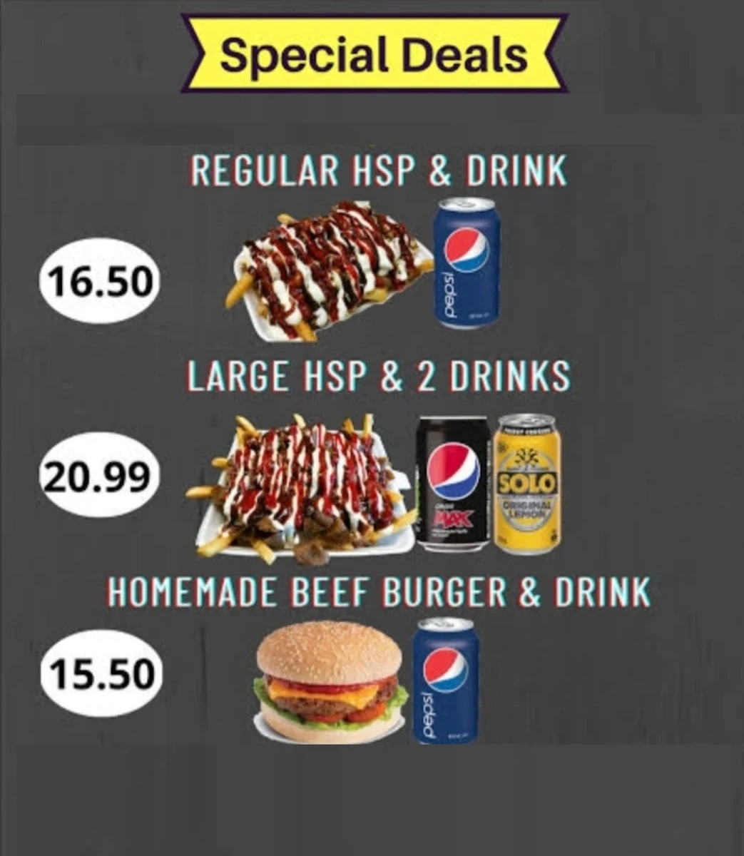 Menu, Da Reev's