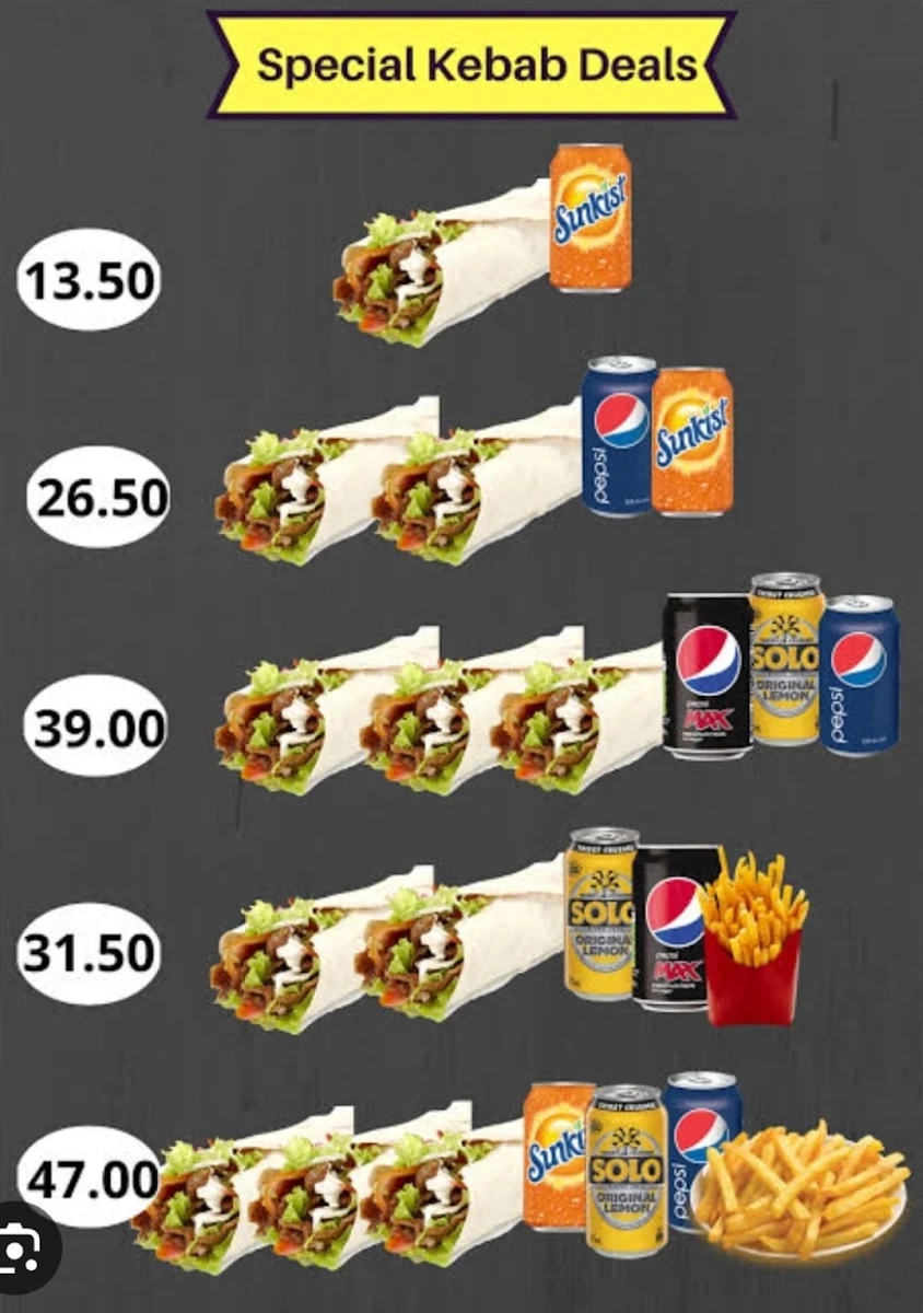 Menu, Da Reev's