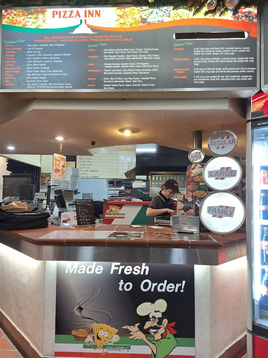 Menu, Pizza Inn