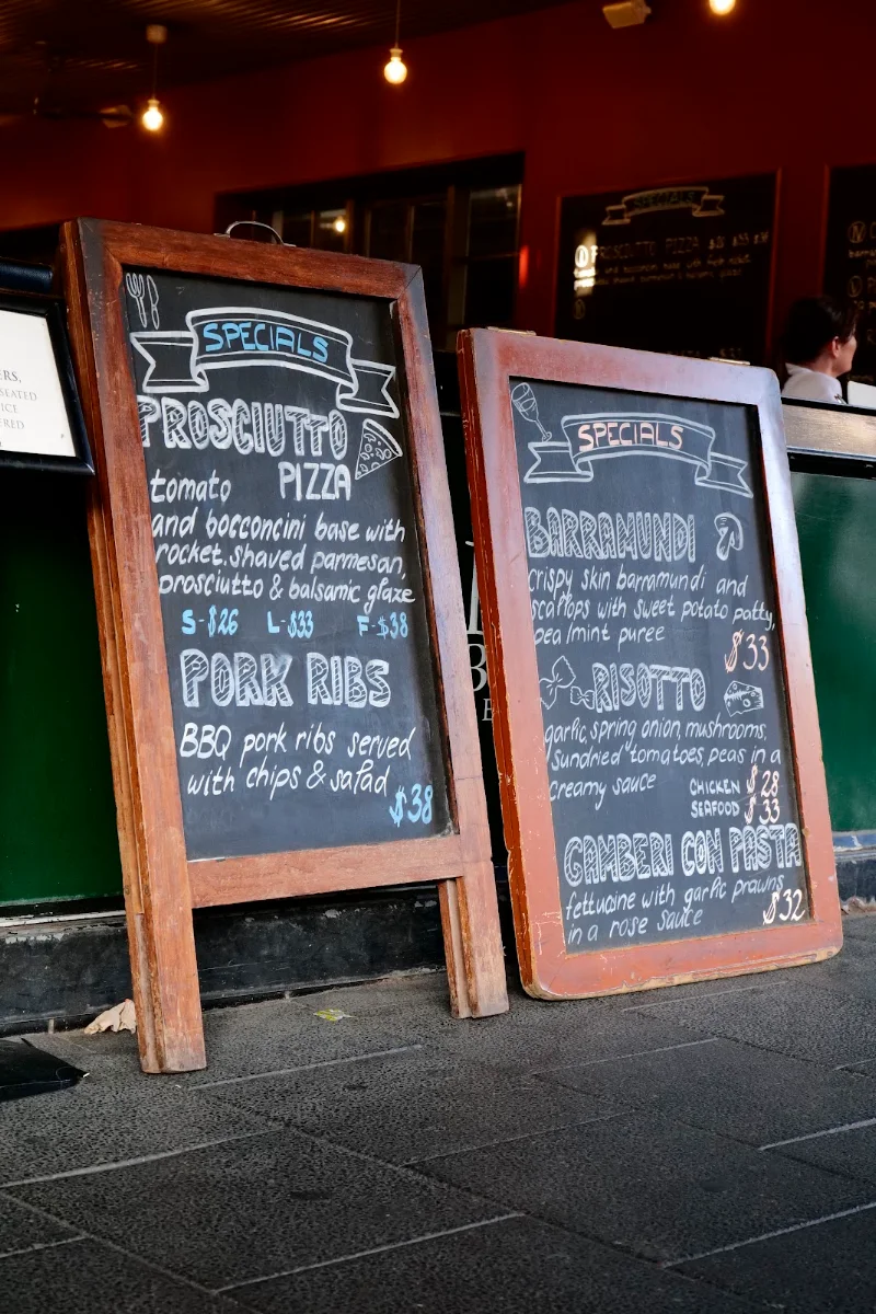 Menu, Pizza Bella Roma