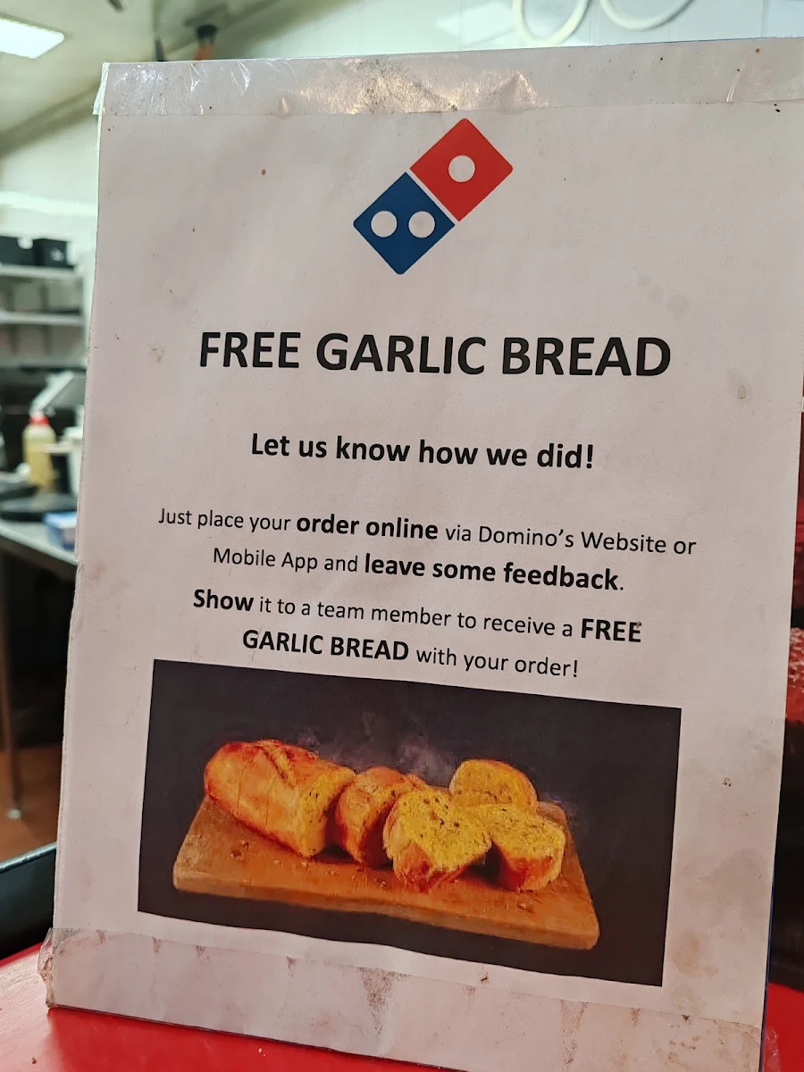 Menu, Domino's Pizza Castle Hill