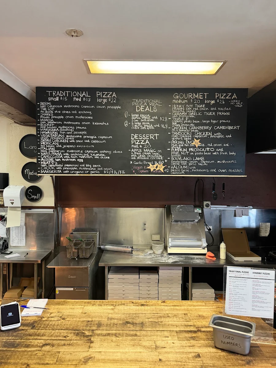 Menu, Bermagui Pizza & Take Away