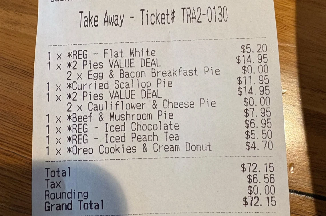Menu, Banjo’s Bakery Café – Traralgon