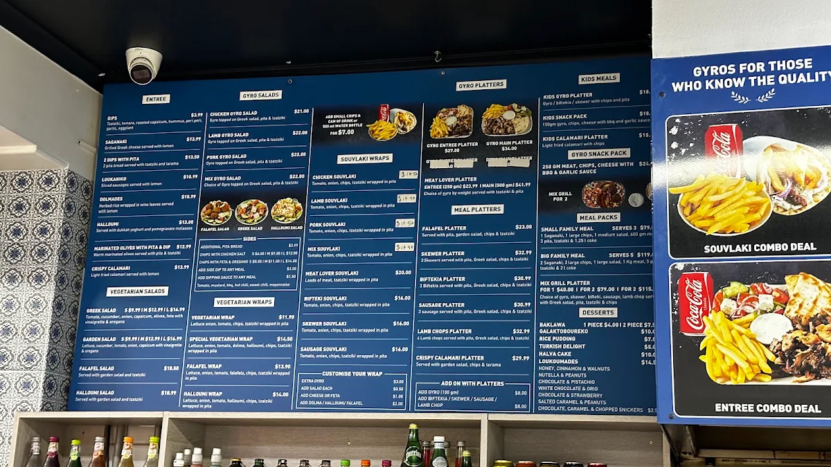 Menu, Greek Yefseis
