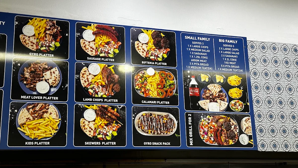 Menu, Greek Yefseis