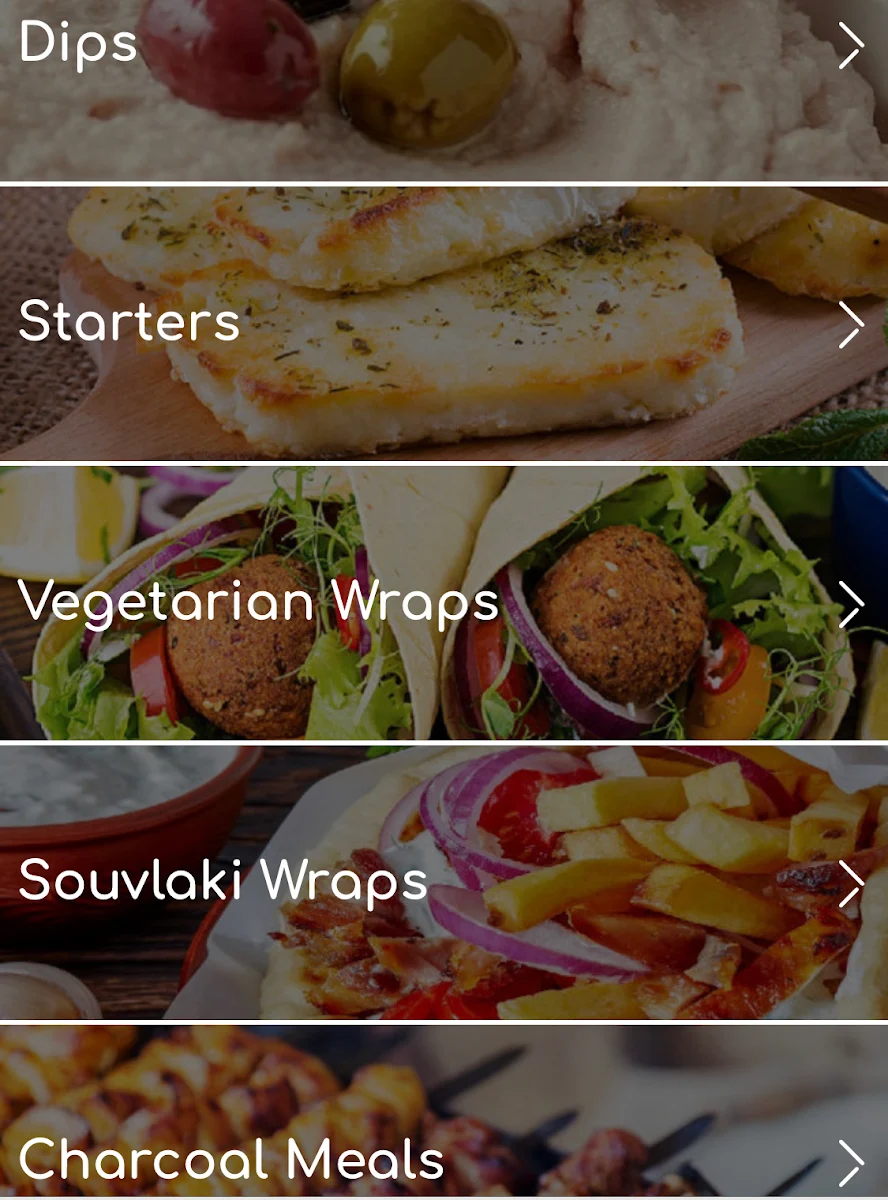 Menu, Greek Yefseis