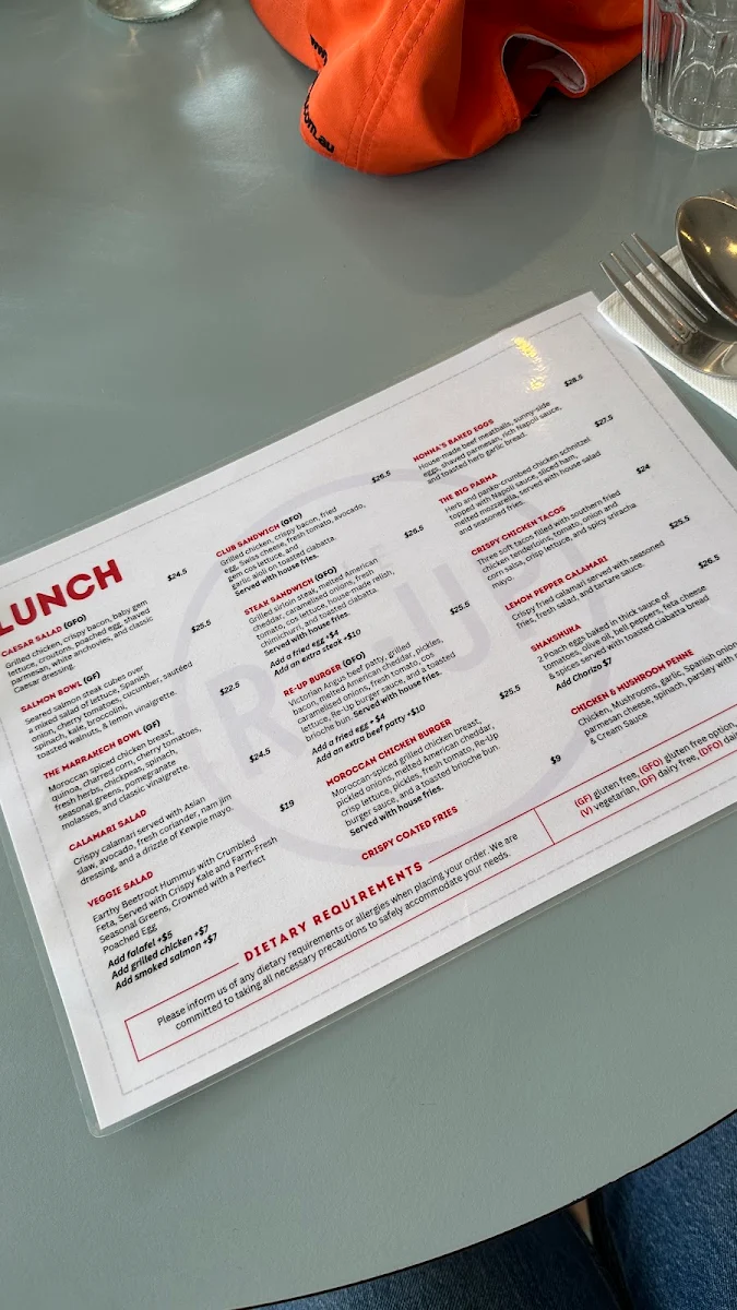 Menu, The Re-Up