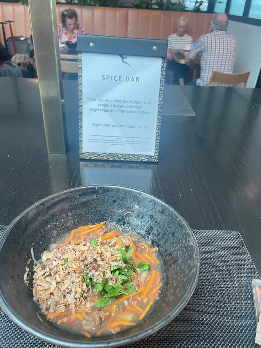 Menu, Qantas Domestic Business Lounge Melbourne