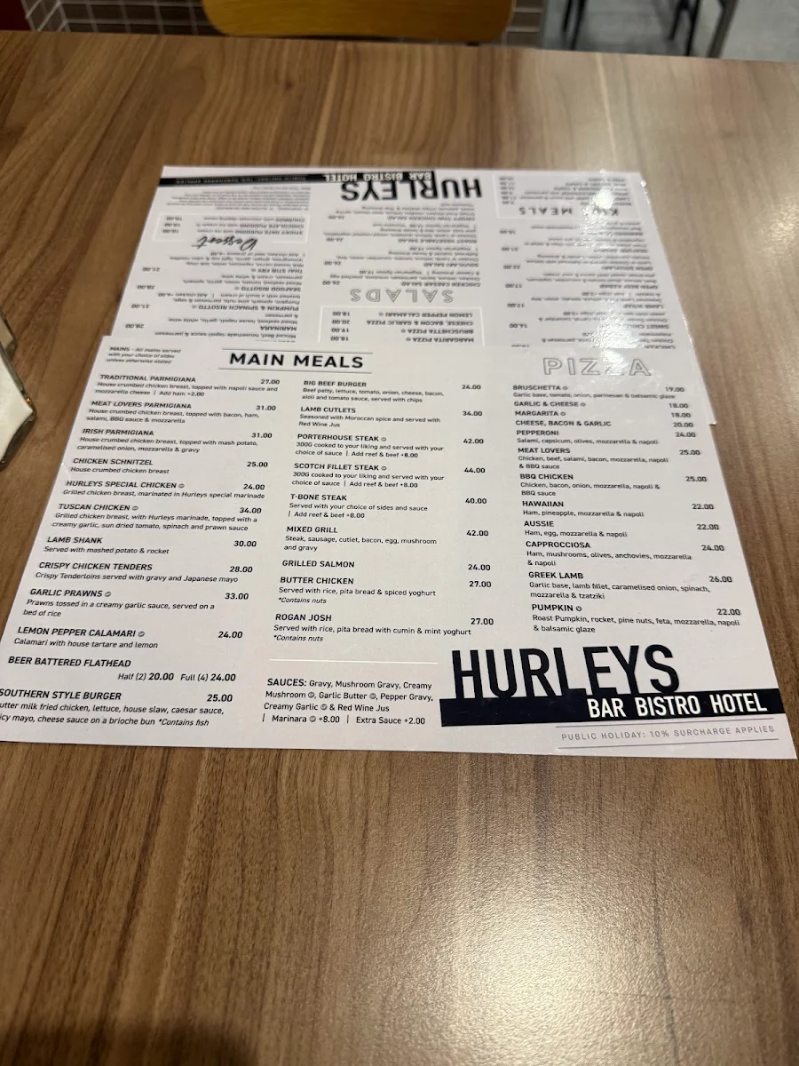 Menu, Kyabram Pizza & Pasta