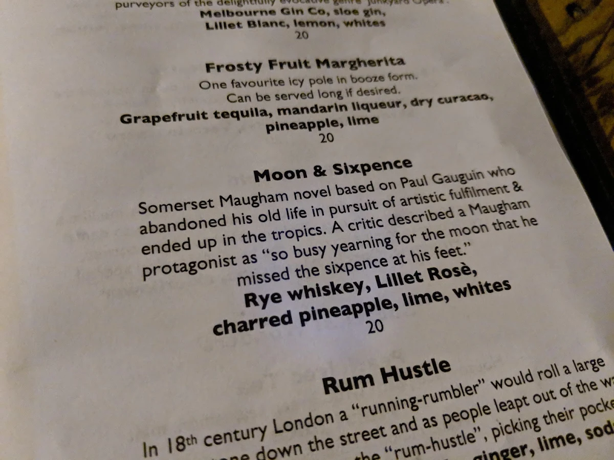Menu, Atticus Finch