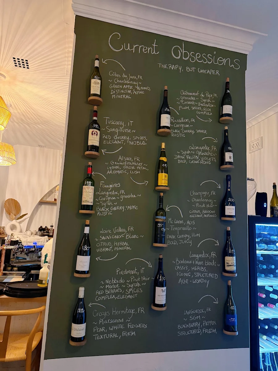 Menu, Intuition Wine and Kitchen
