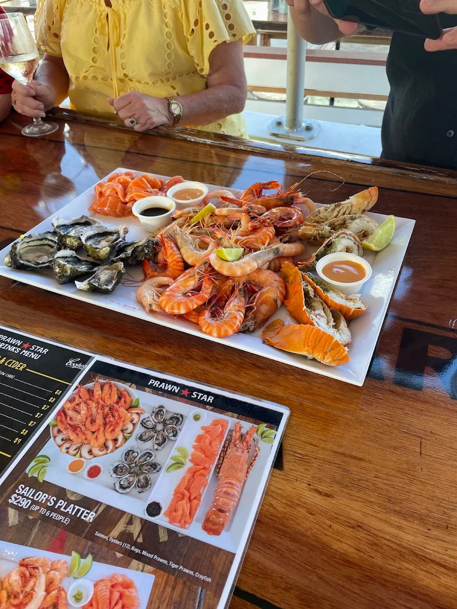 Menu, Prawn Star Mooloolaba
