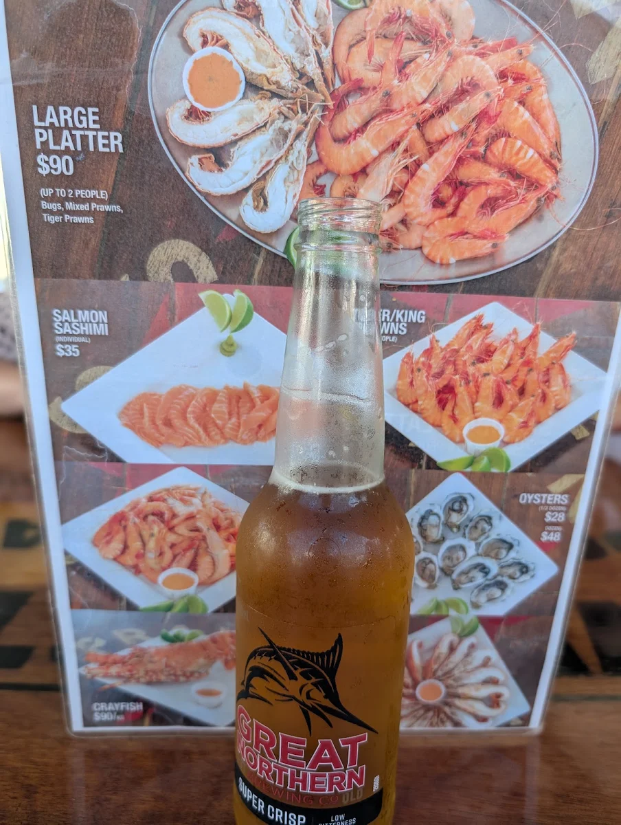 Menu, Prawn Star Mooloolaba