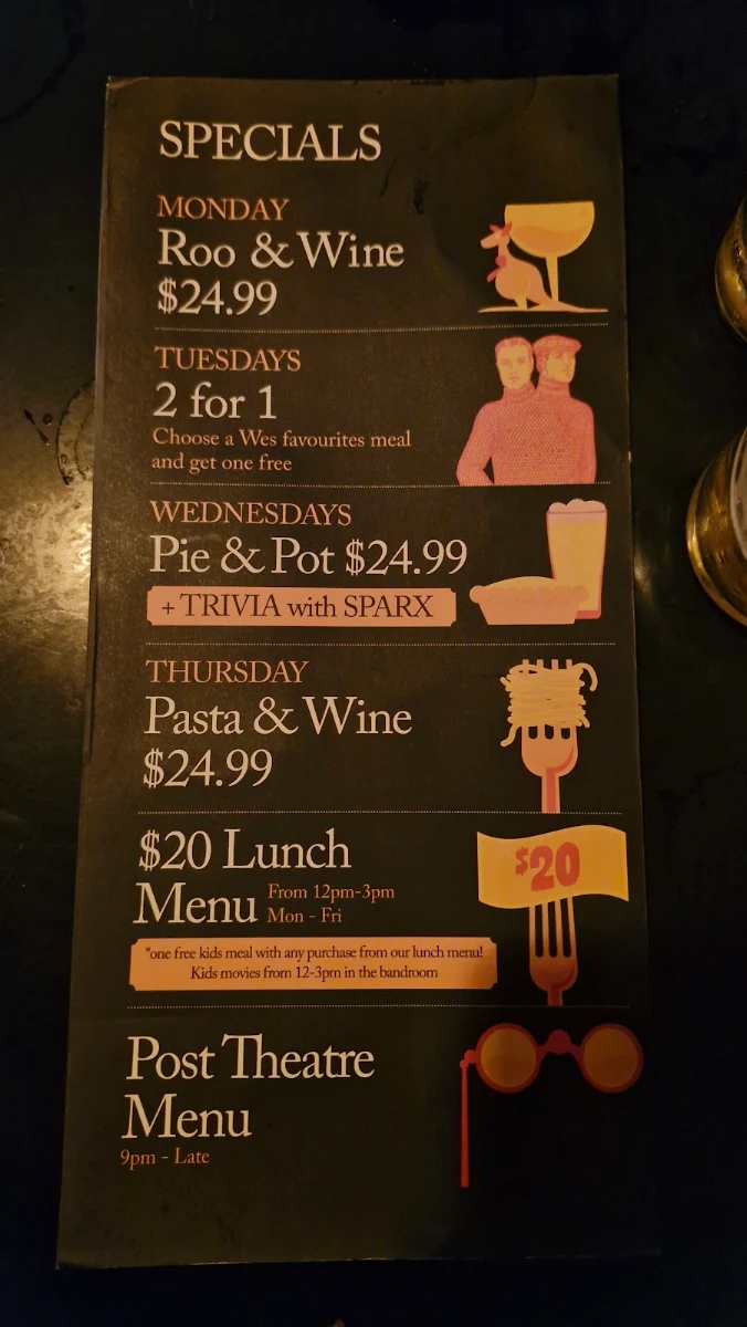 Menu, Wesley Anne