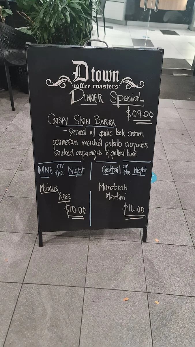 Menu, The Fannie Bay Coolspot