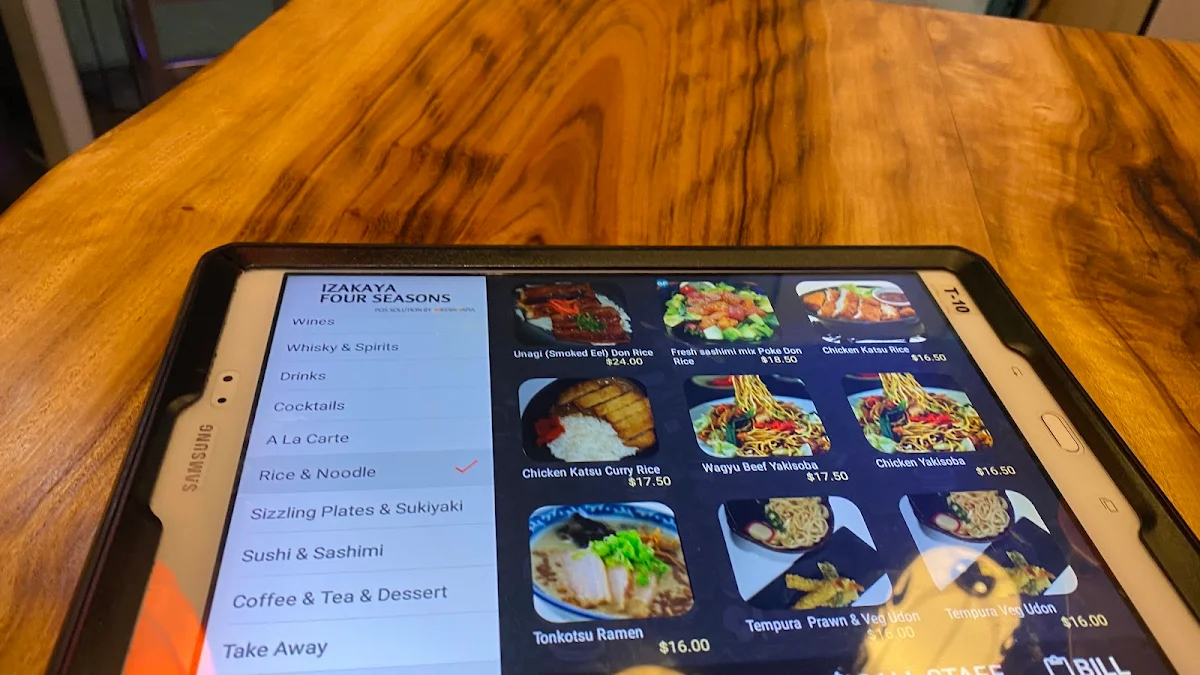 Menu, Izakaya Sumi