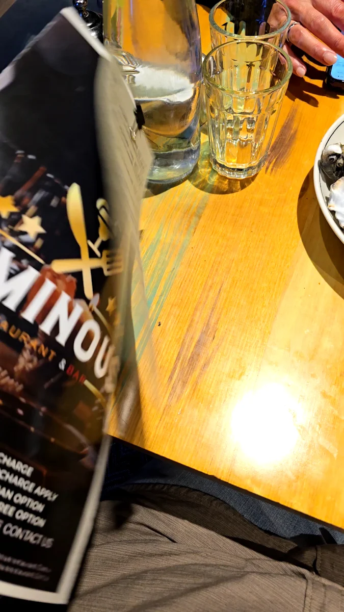 Menu, Luminous Restaurant & Bar