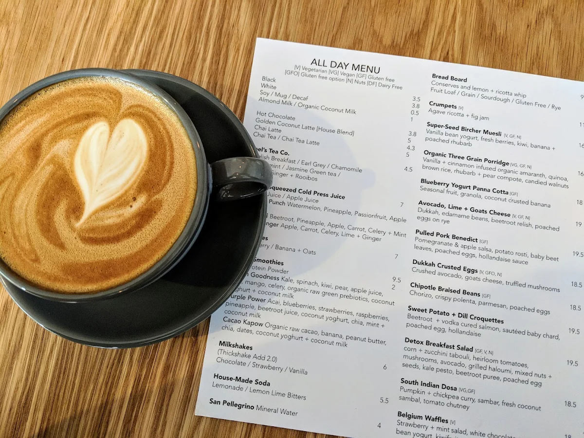 Menu, Happy As Larry Cafe