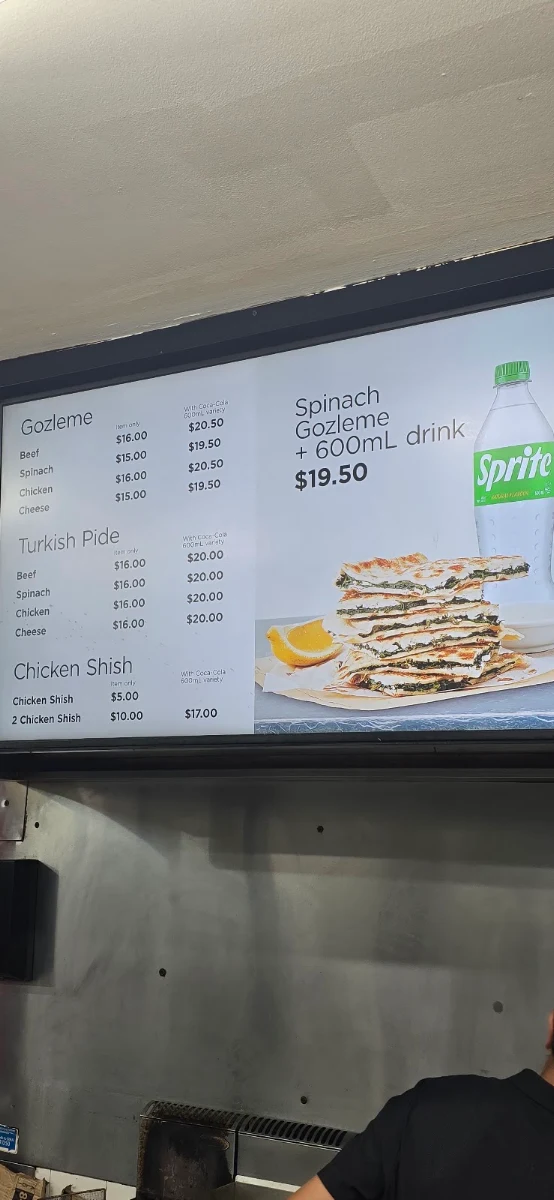 Menu, Manly Seaside Kebabs
