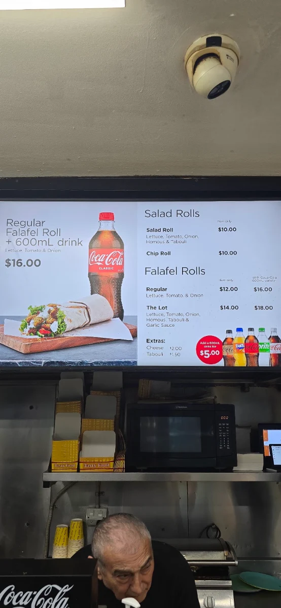 Menu, Manly Seaside Kebabs