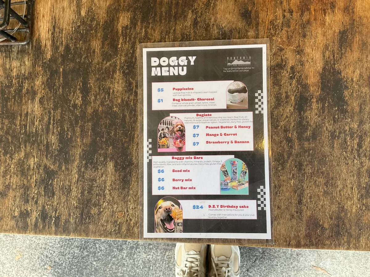 Menu, Montania Cafe - Bar - Restaurant