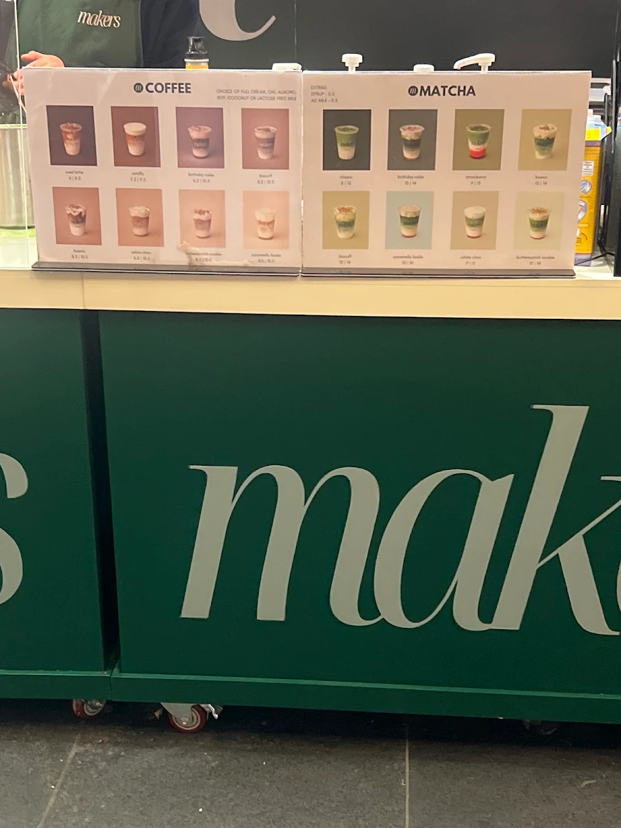 Menu, Makers Daily | Wetherill Park