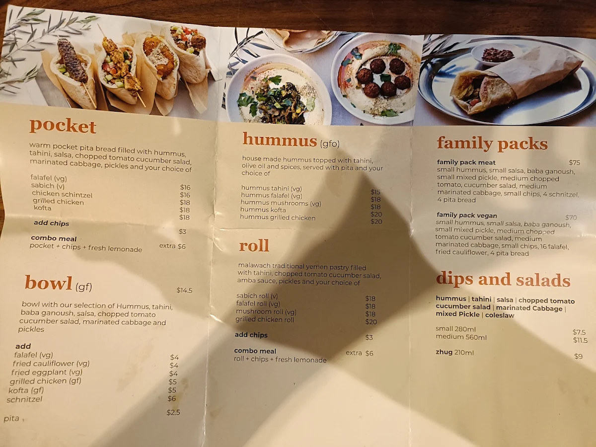Menu photo 1
