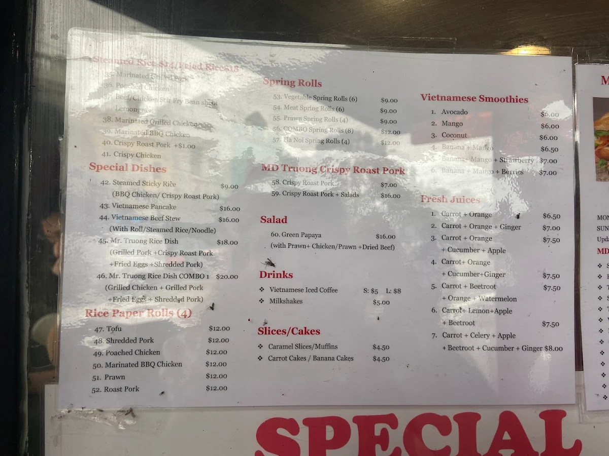 Menu, MD & TRUONG Pho