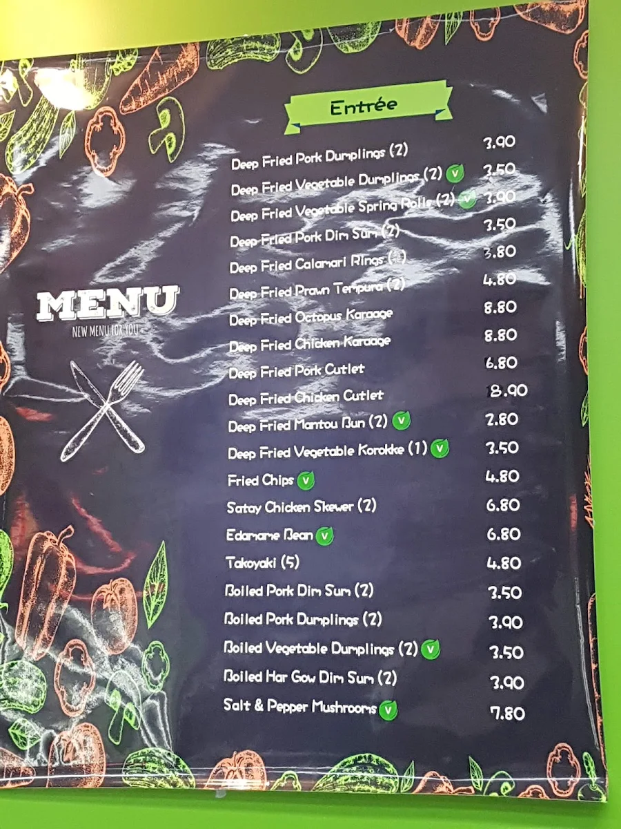 Menu, Ken’s Kitchen