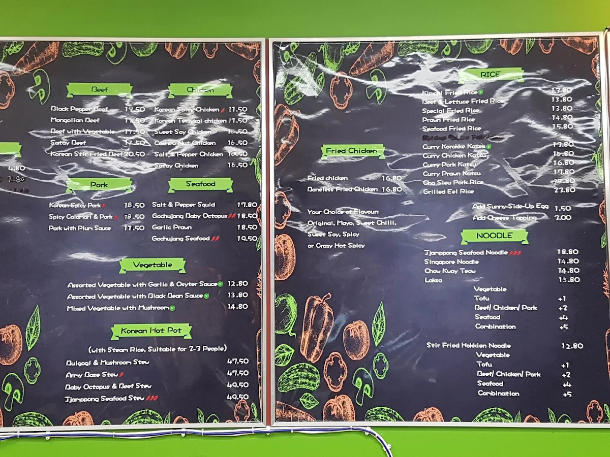Menu, Ken’s Kitchen