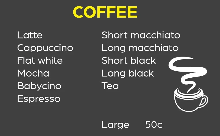 Menu, Upper Crust Bakeries & Cafe