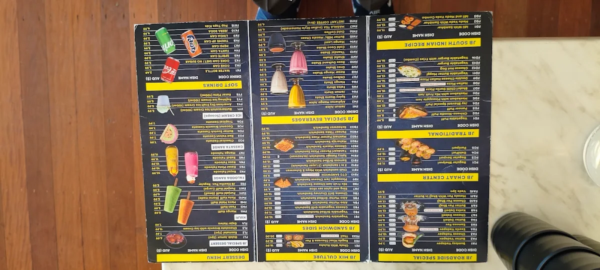Menu, Jay Bhavani Gold Coast- Indian Restaurant