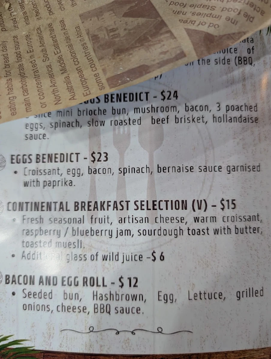 Menu, Cousins On William