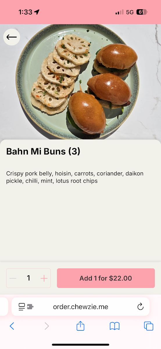 Menu, Summa House