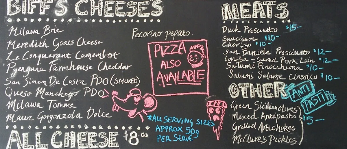 Menu, Palomino Bar | Brunswick