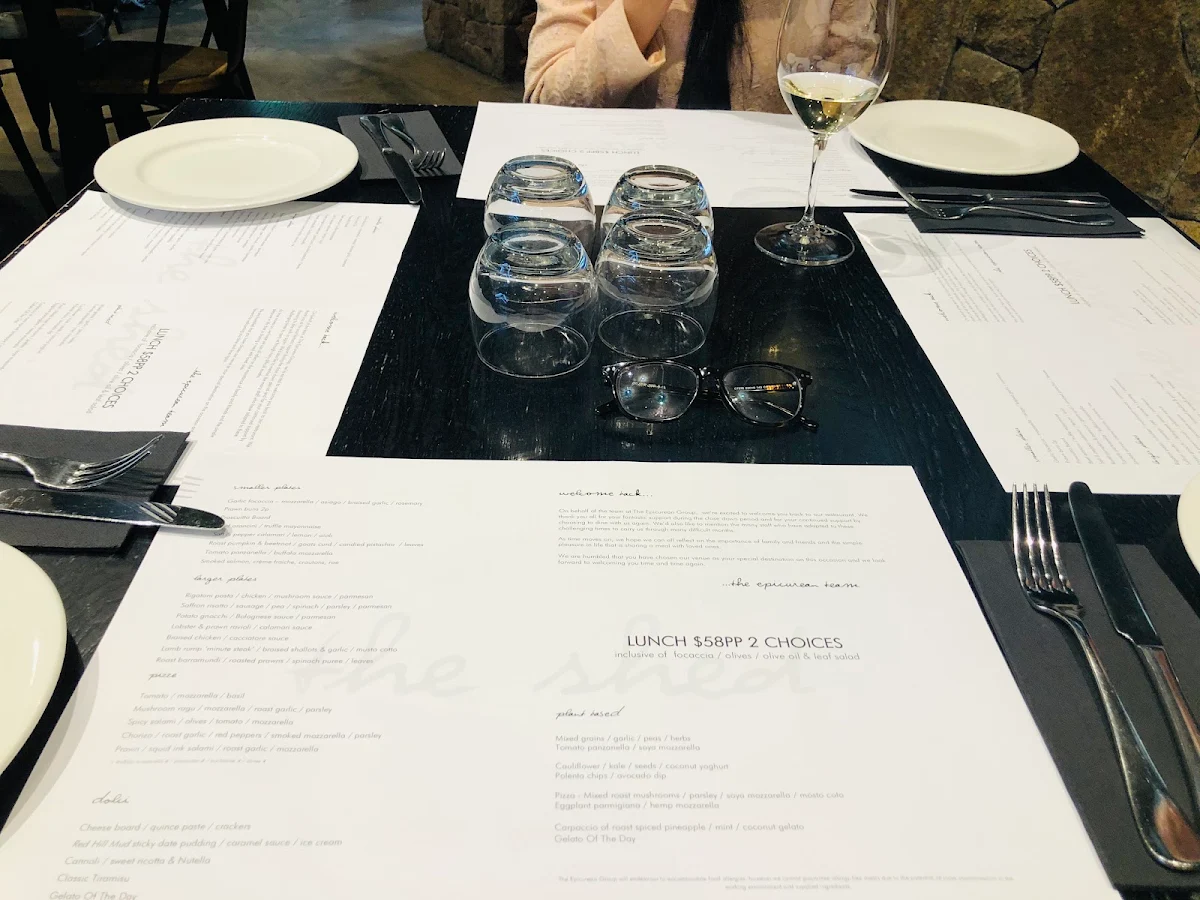 Menu, The Epicurean Cafe