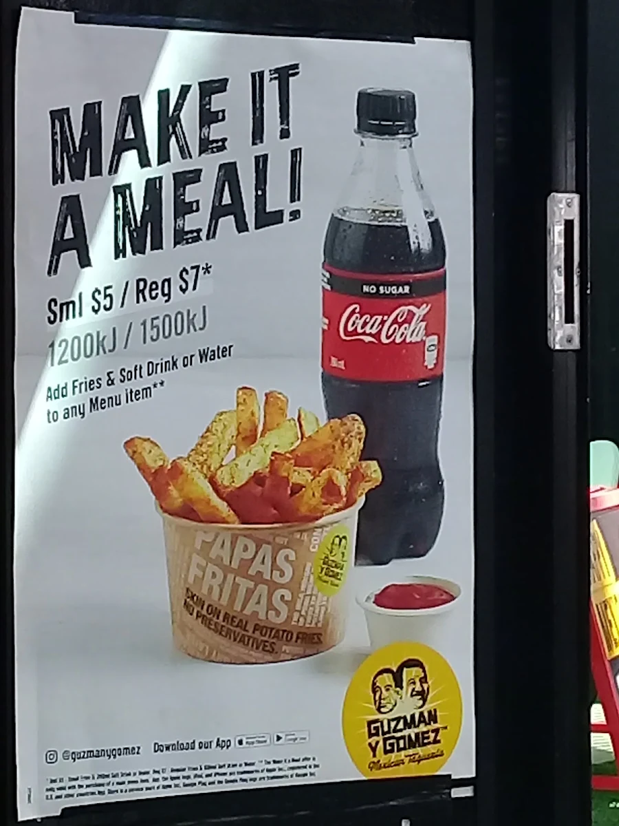 Menu, Guzman y Gomez - Cockburn