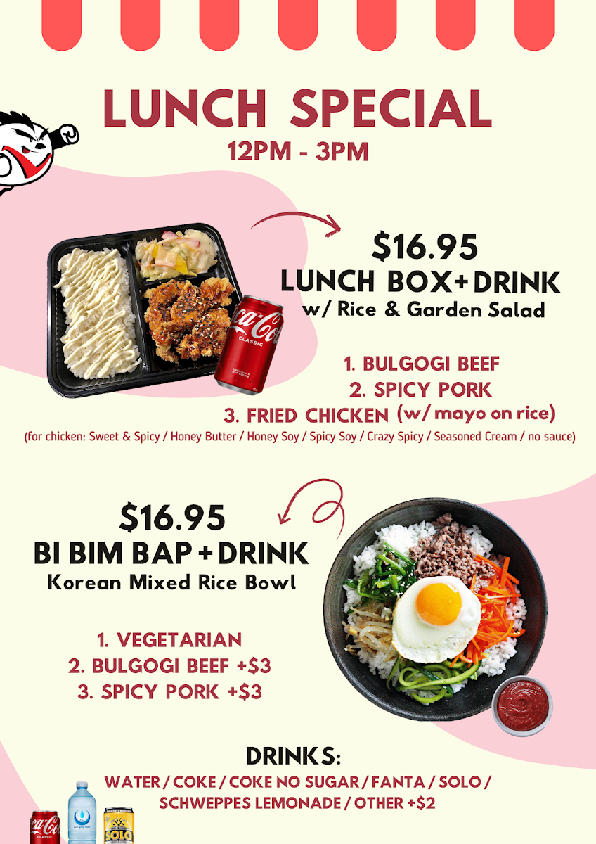 Menu, Chicken V Wollongong