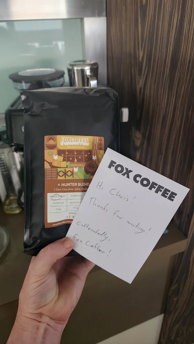 Menu, Fox Coffee