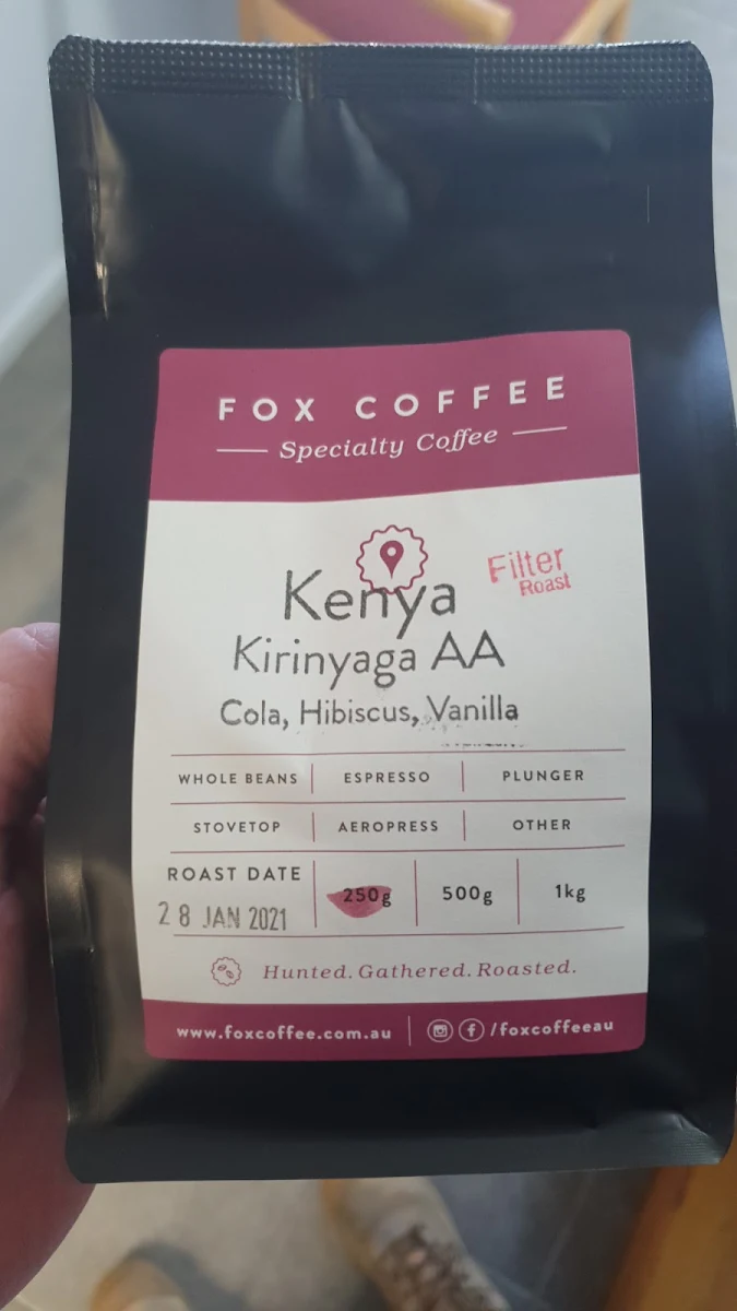 Menu, Fox Coffee