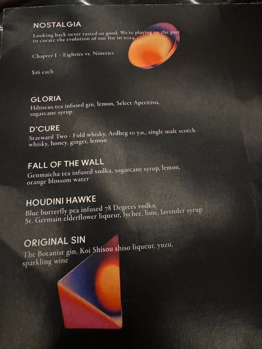 Menu, Curious