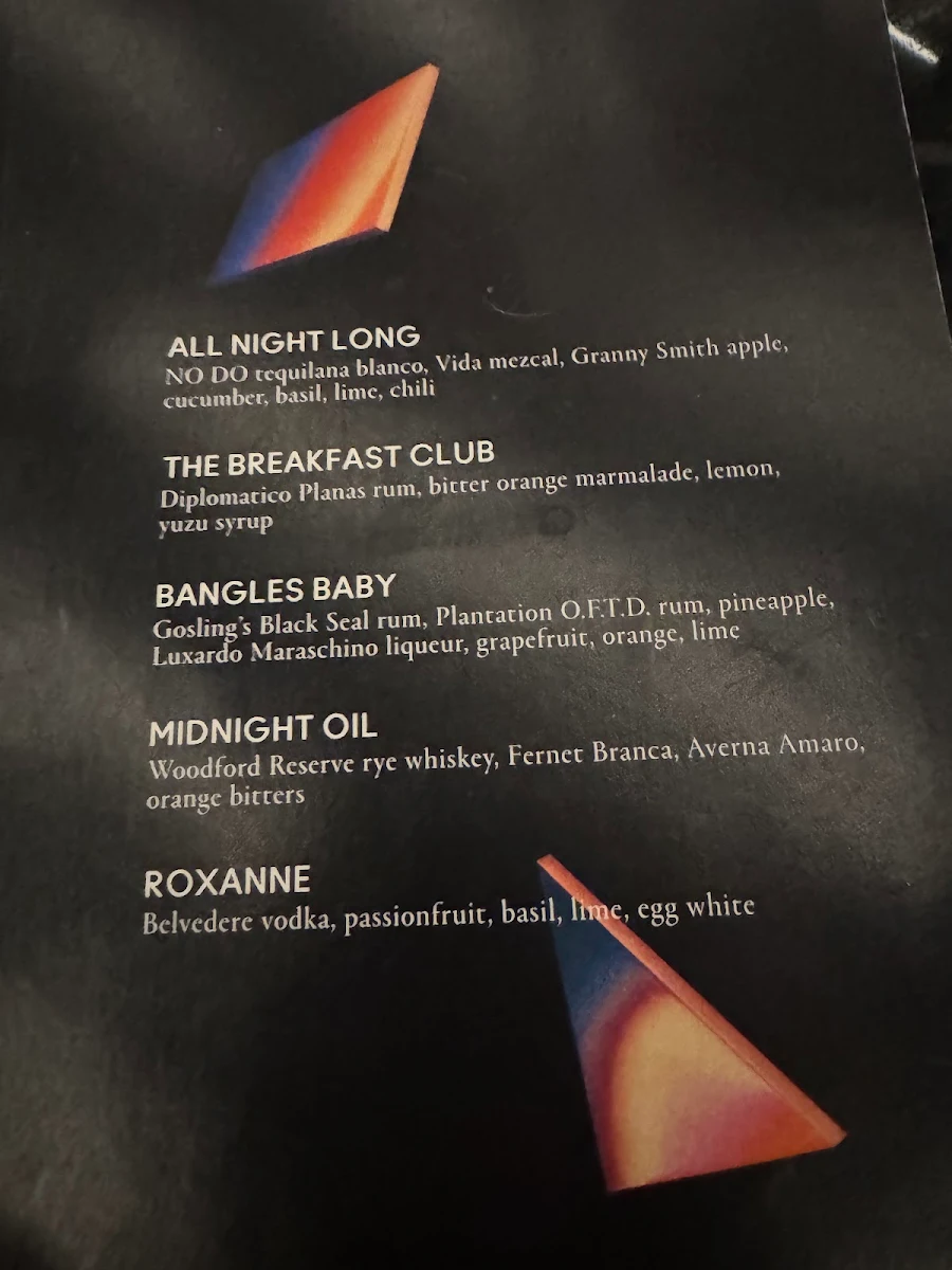 Menu, Curious