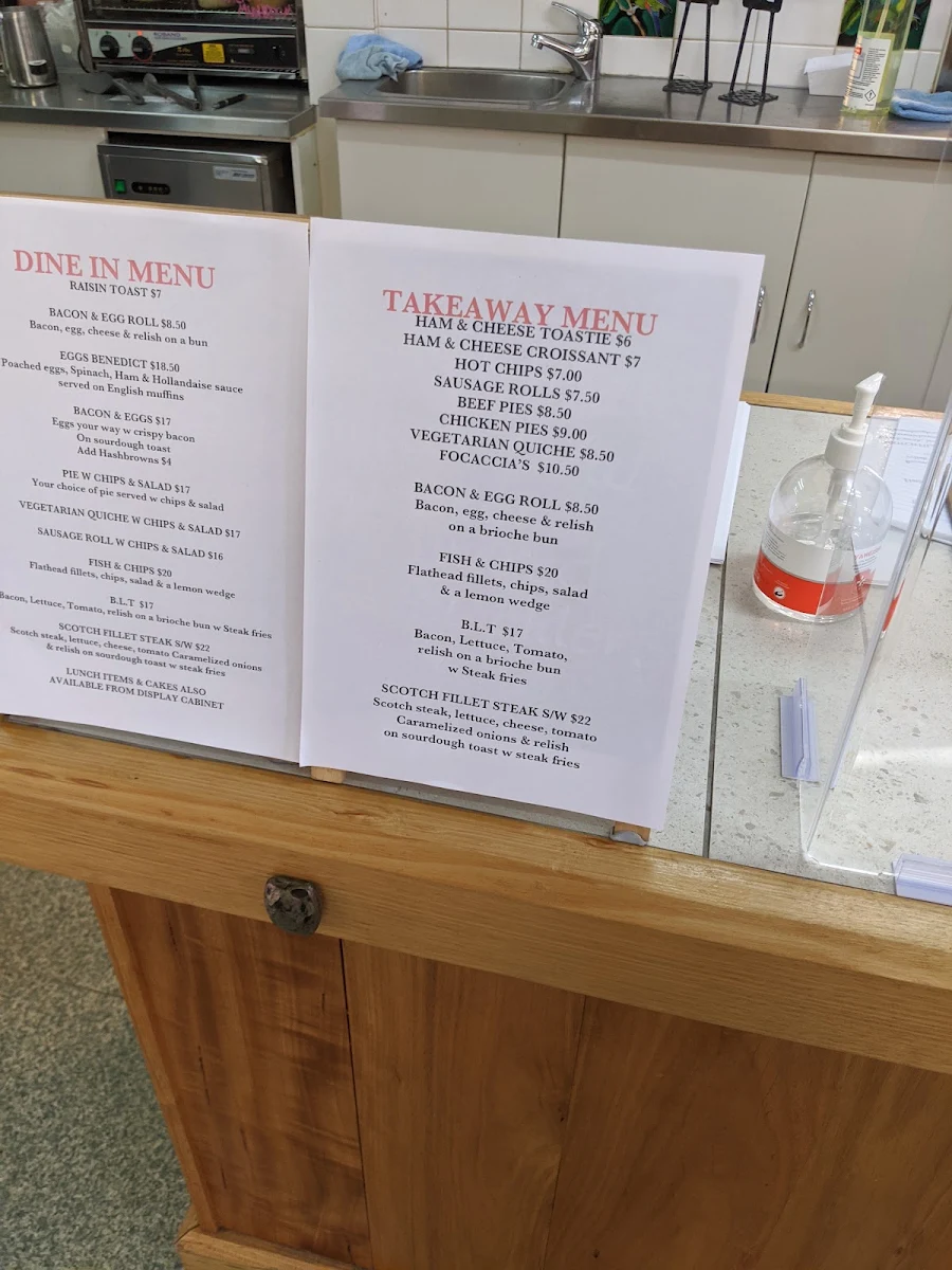 Menu, Little Red Duck Cafe