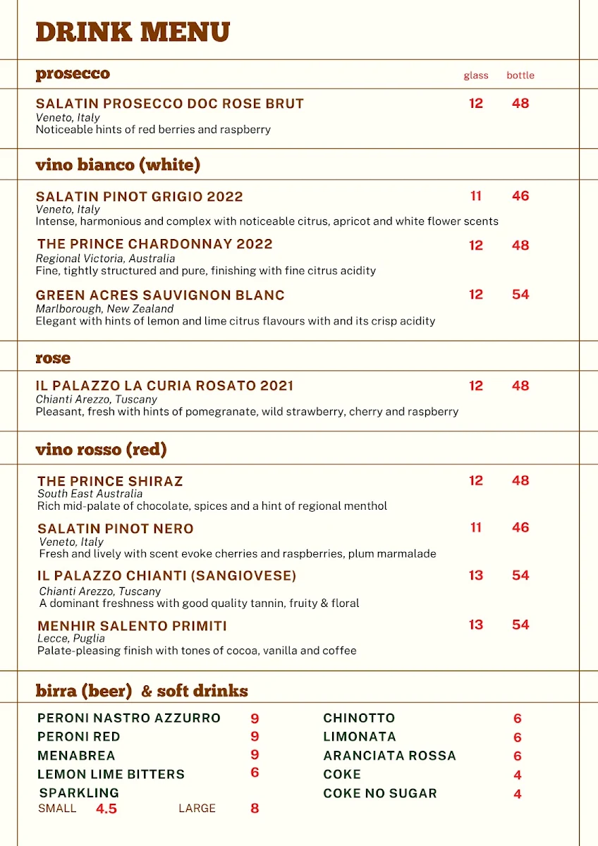 Menu, Prefisso 3088