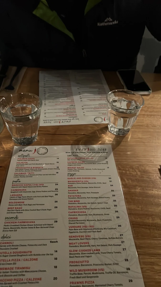 Menu, Prefisso 3088
