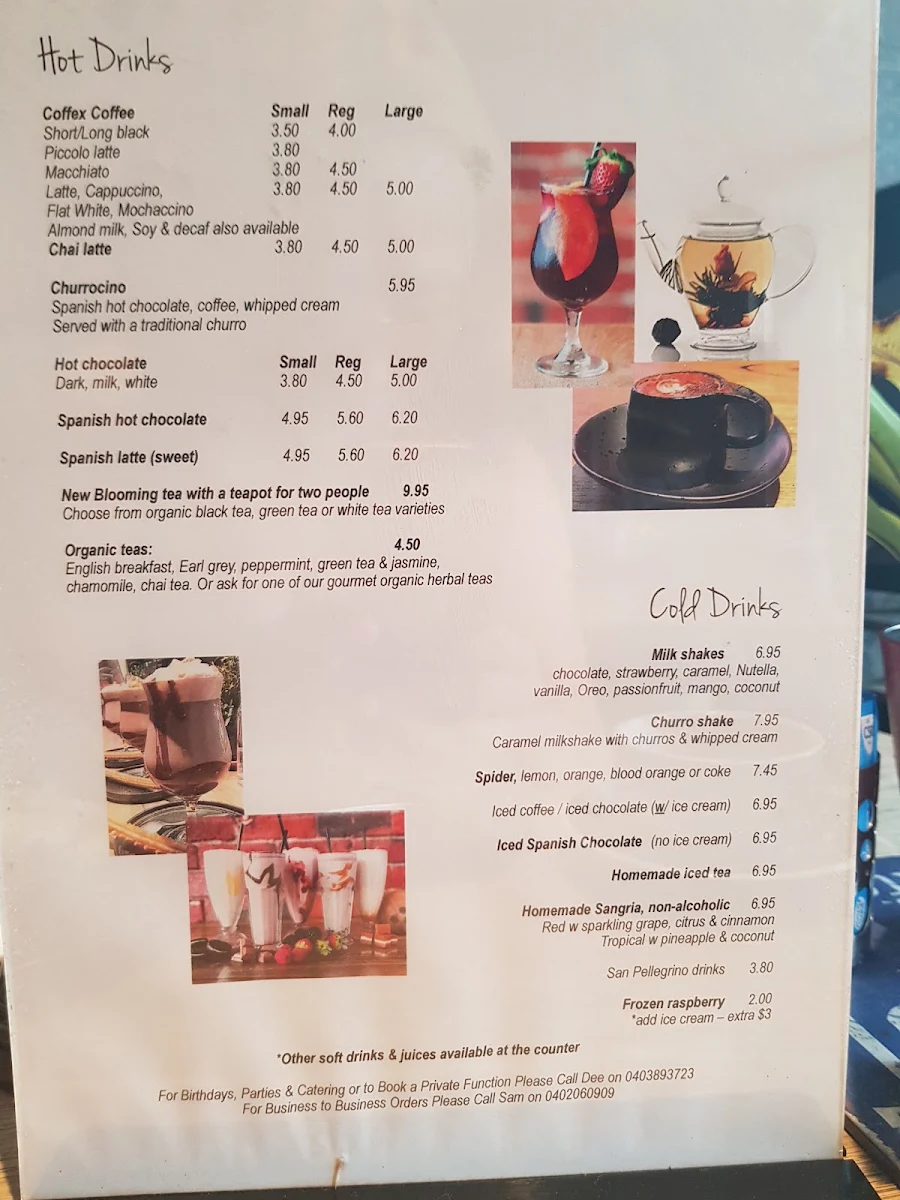 Menu, De Barcelona