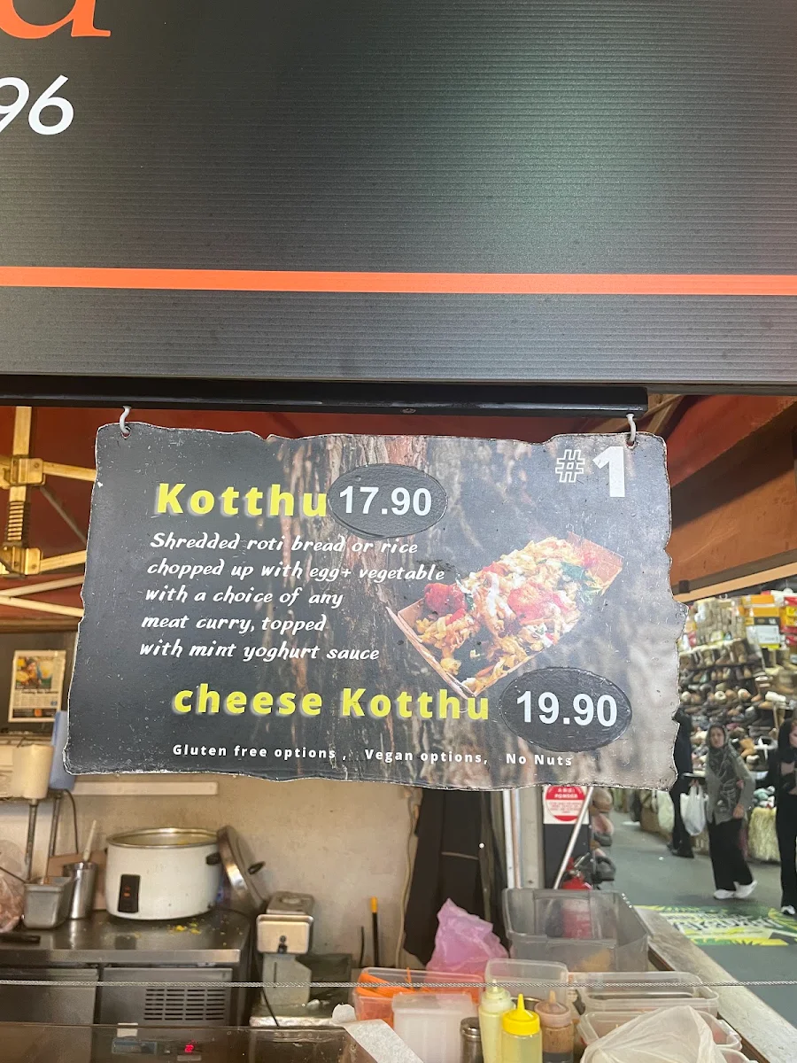 Menu, PiqNiq Hut